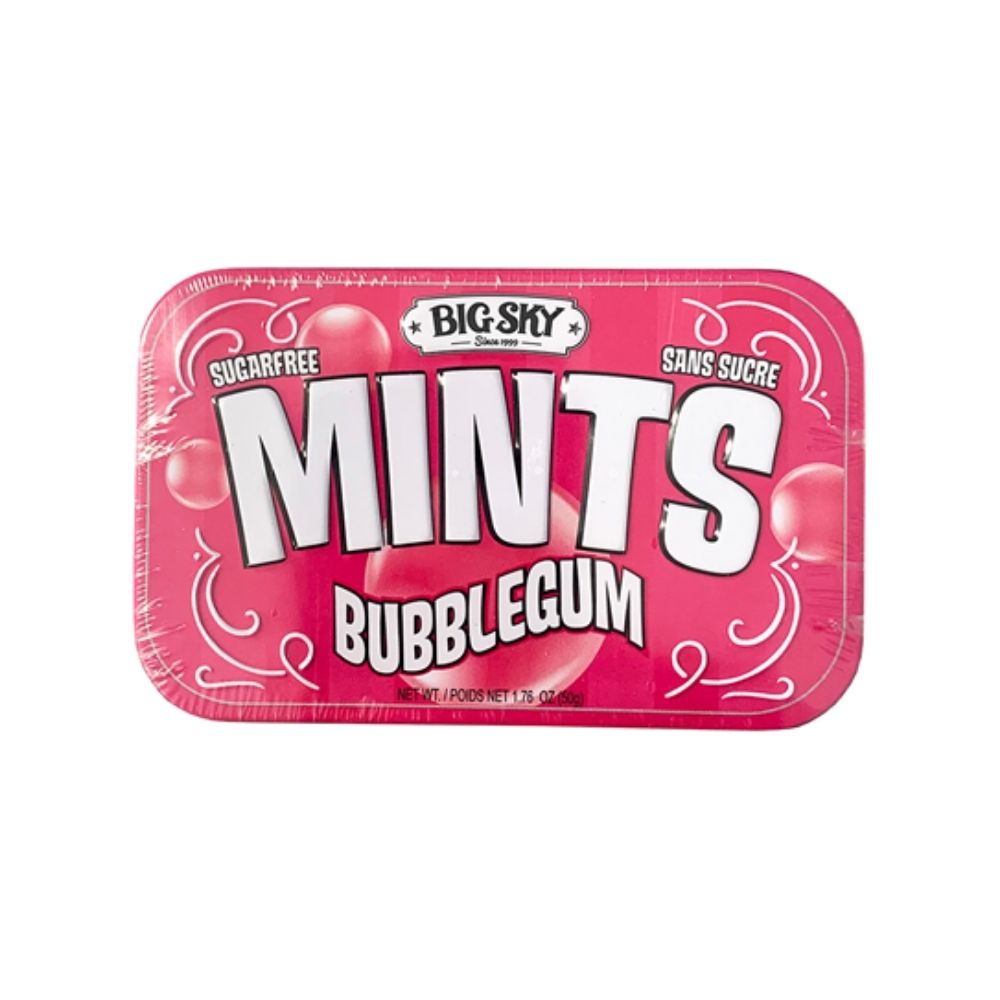 Big Sky Mints Bubblegum 50g 6/bx