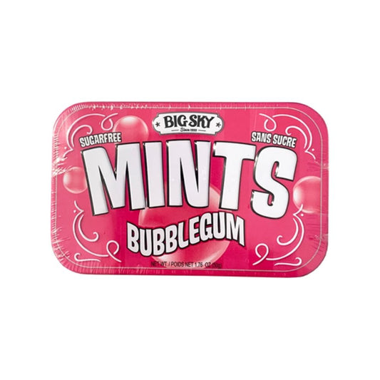 Big Sky Mints Bubblegum 50g 6/bx