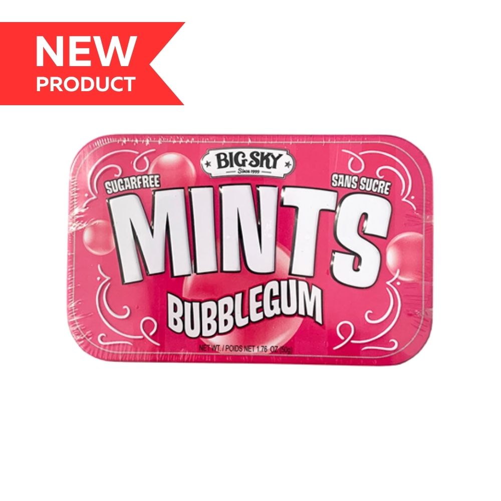 Big Sky Mints Bubblegum 50g 6/bx
