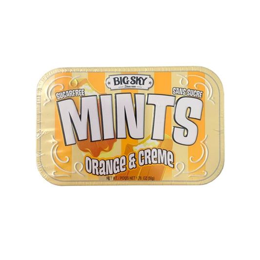Big Sky Mints Orange & Creme 50g 6/bx