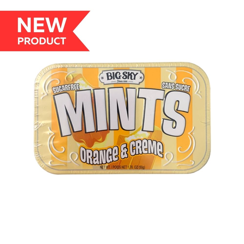 Big Sky Mints Orange & Creme 50g 6/bx