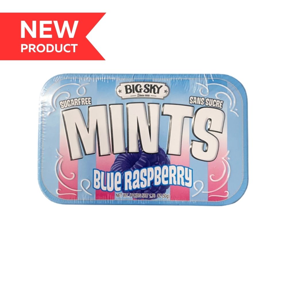 Big Sky Mints Blue Raspberry 50g 6/bx