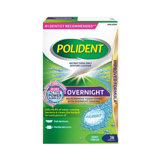 Polident Overnight Mint Fresh Antibacterial