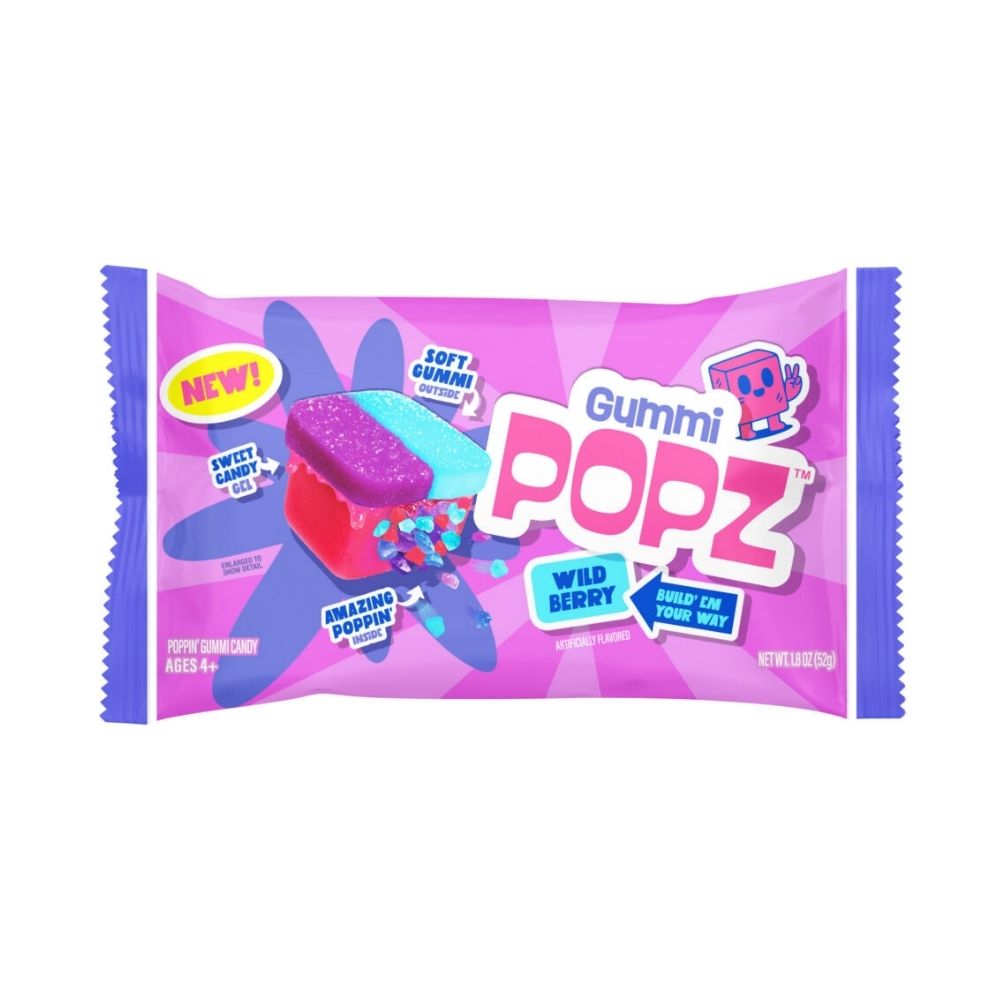 Gummi Popz! Wild Berry Sweet Candy Gel 52g 12/bx