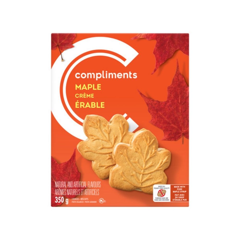 Compliments  Maple Cream Cookies 350g