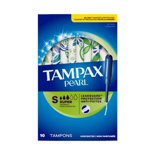 Tampax Pearl Super Absorbency Unscented Tampons