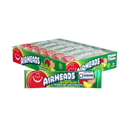 Airheads Sour Watermelon Punch 15.6g 36/bx