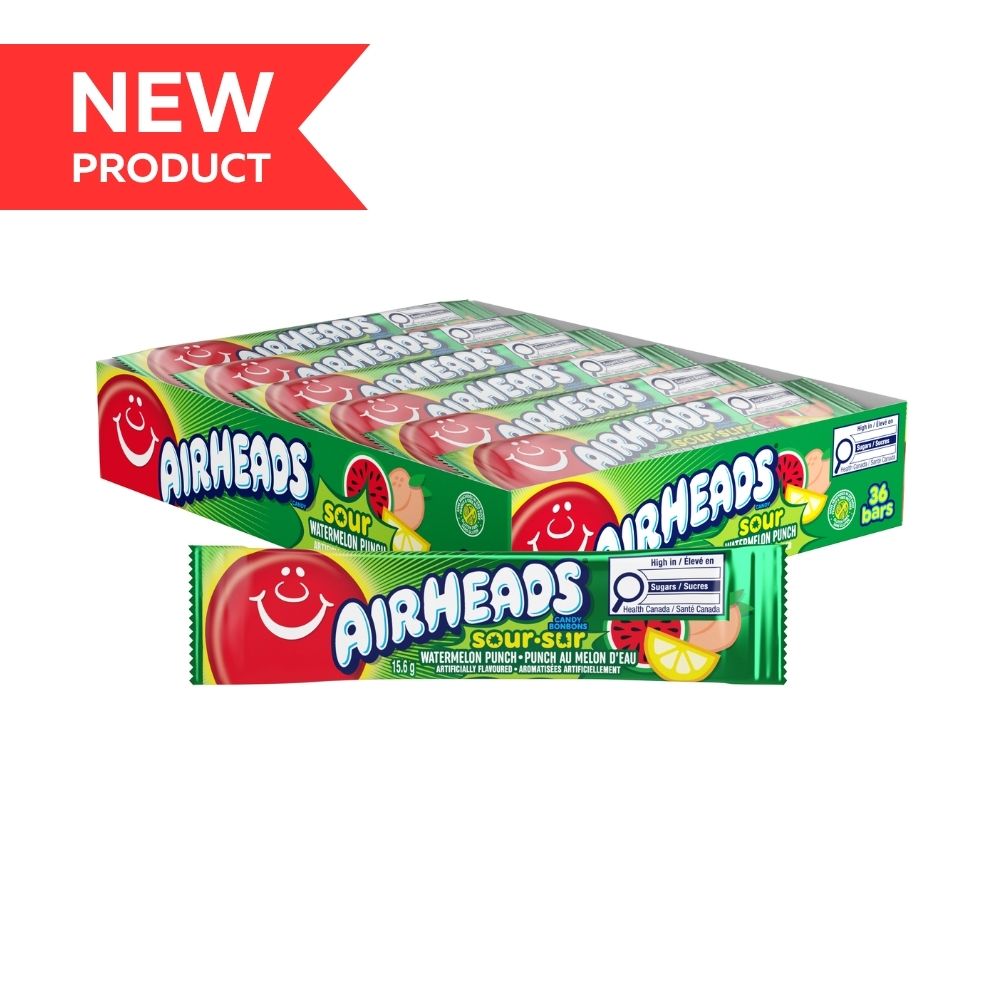 Airheads Sour Watermelon Punch 15.6g 36/bx