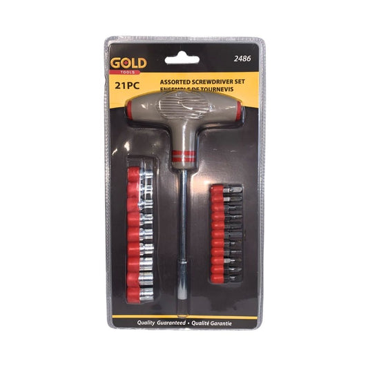 21pc Assorted Screwdriver Set 2486