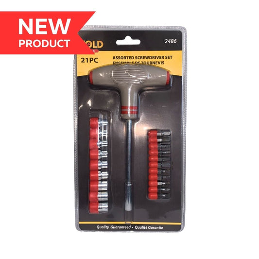 21pc Assorted Screwdriver Set 2486