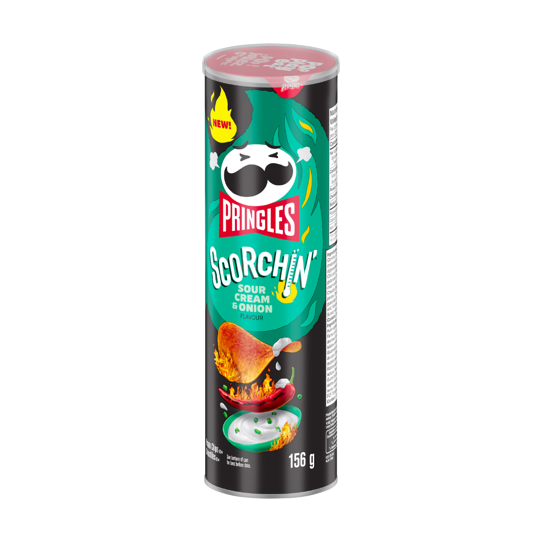 Pringles Scorchin Sour Cream & Onion 156 g