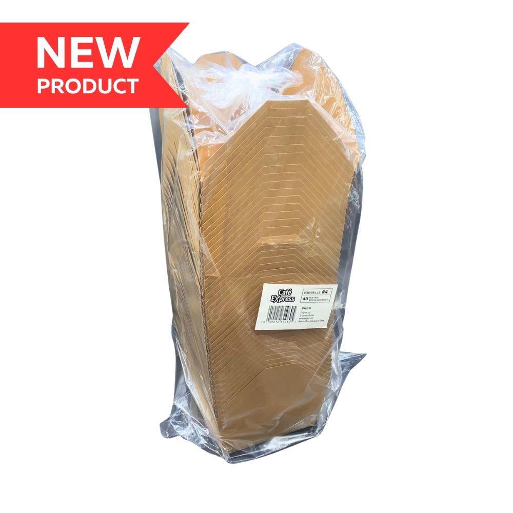 CAFE EXPRESS KRAFT PE BOX #4 40/sleeve