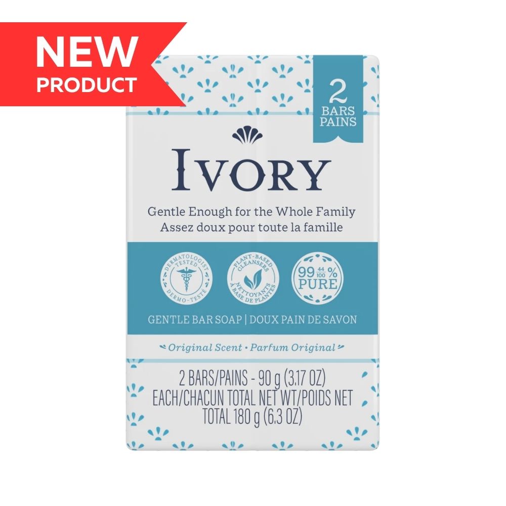 Ivory Original Scent Gentle Bar Soap 90g 2ct