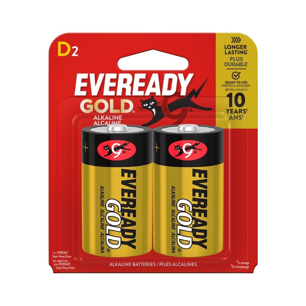 Eveready Gold Battery D 2/cd