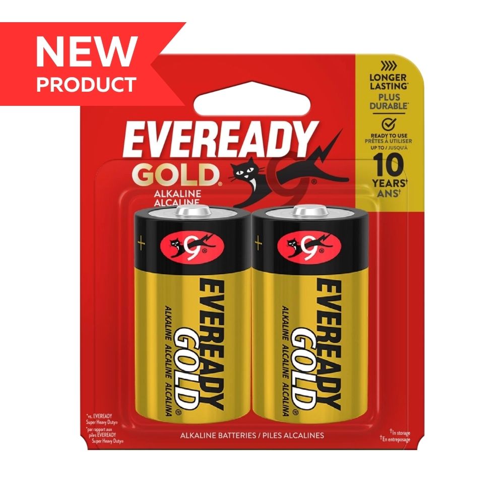 Eveready Gold Battery D 2/cd