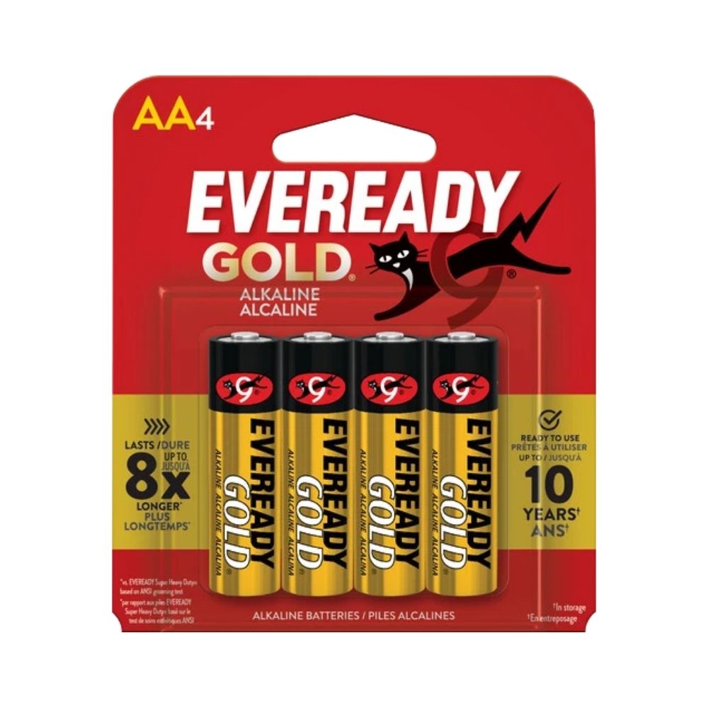 Everready Gold Battery AA 4/cd