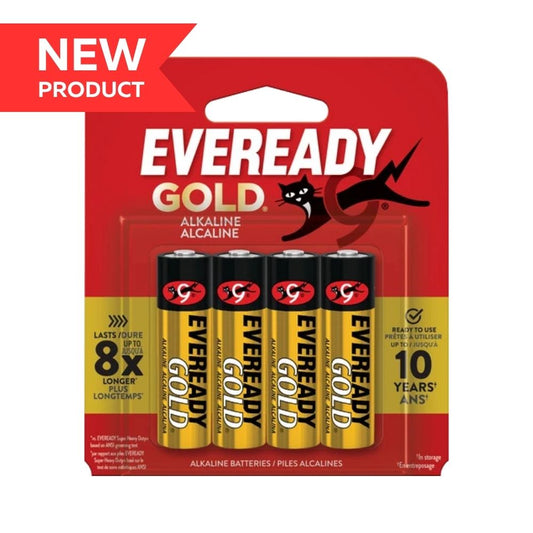 Everready Gold Battery AA 4/cd