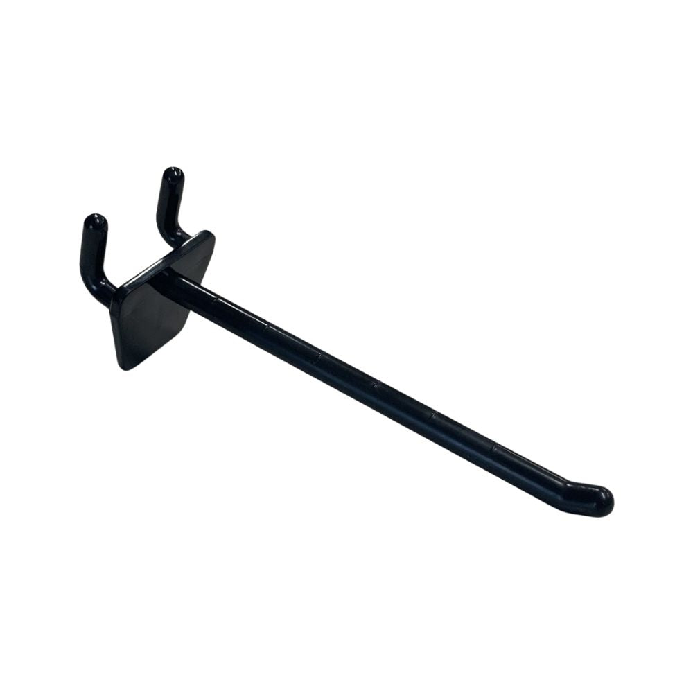 4" Black Hooks for Slatwall or Pegboard
