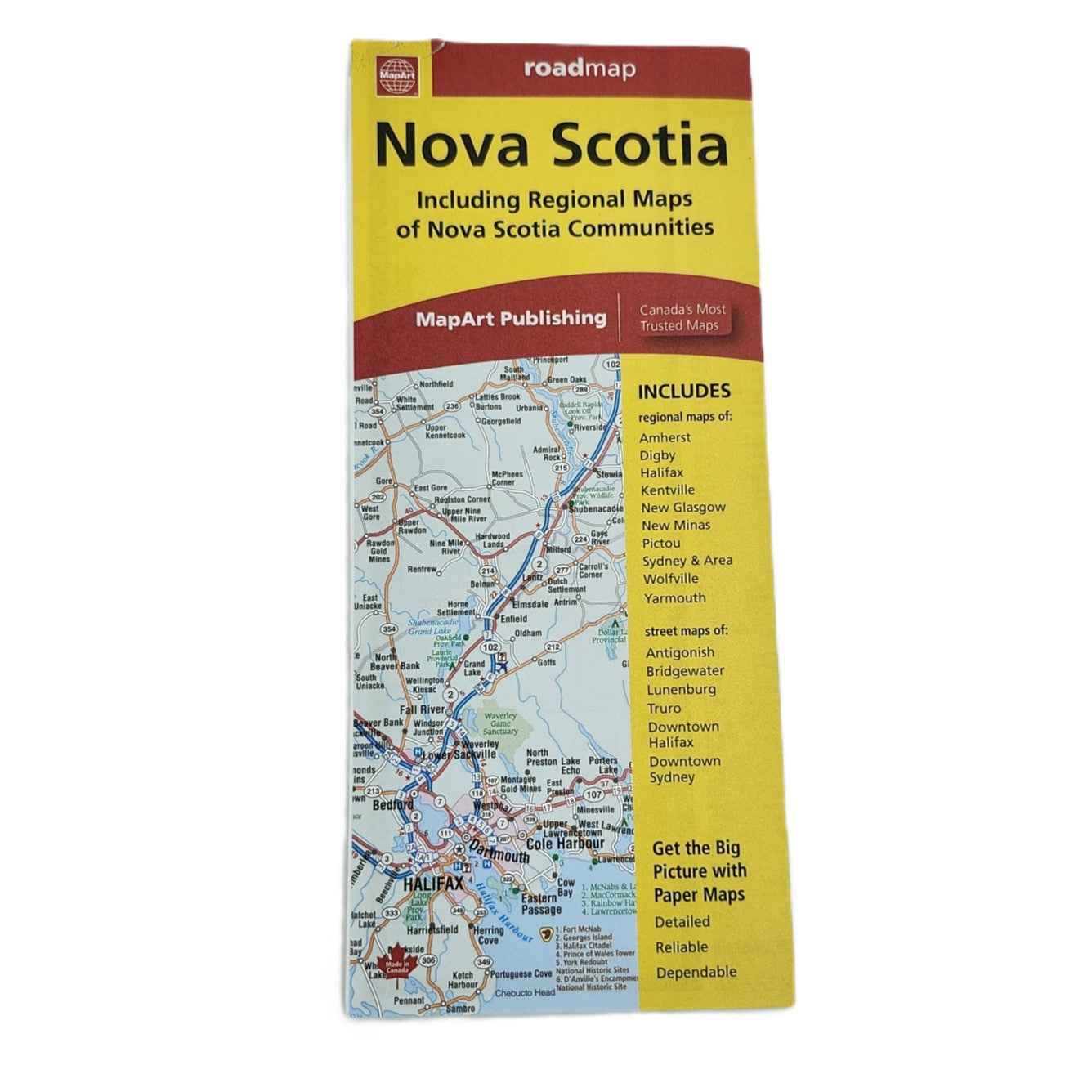 Nova Scotia Road Map