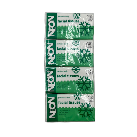 Neon Pocket Pack Facial Tissue 10"s 8 pkgs