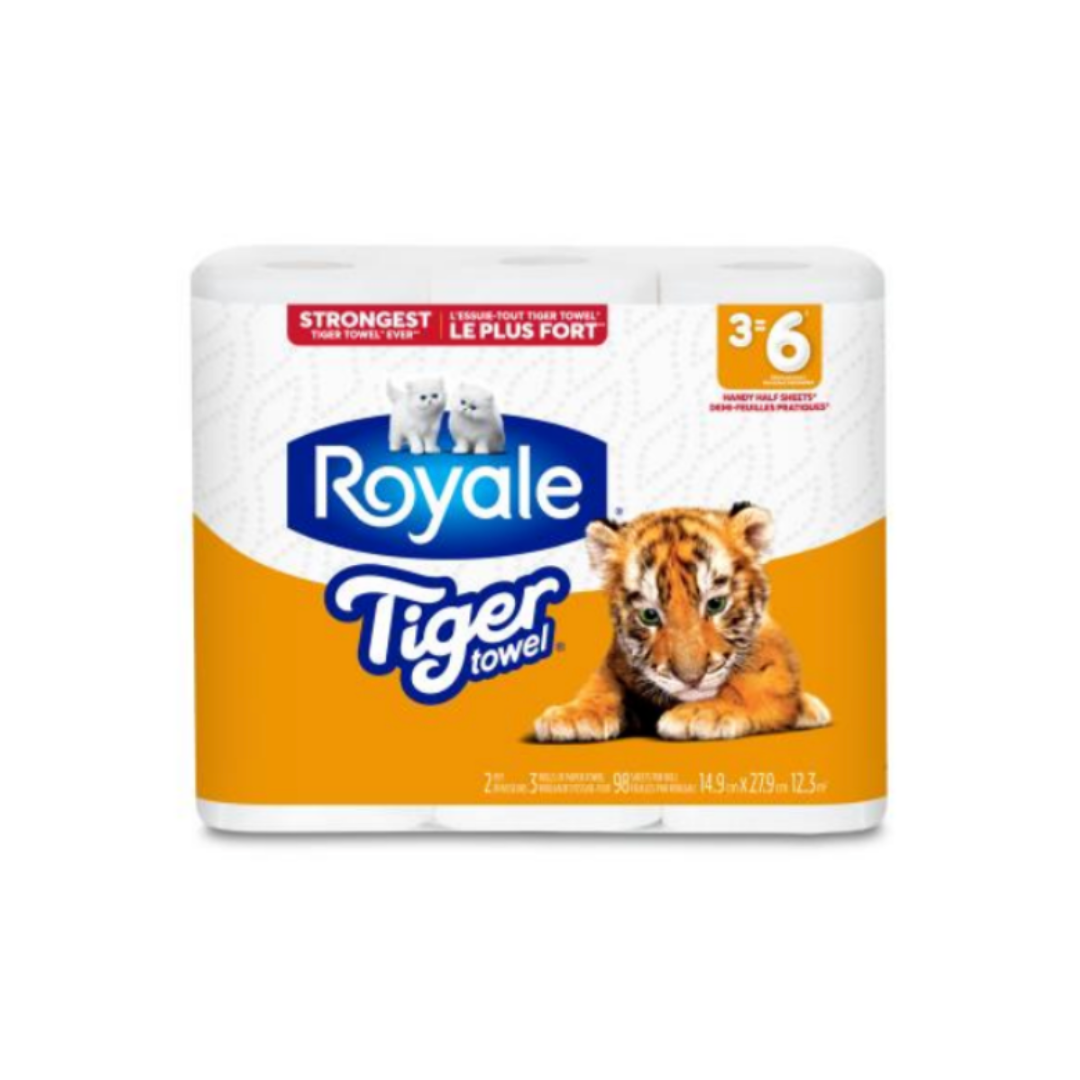 Royale Paper Towel 3 Roll 98 sheet  pkgs - 8/cs