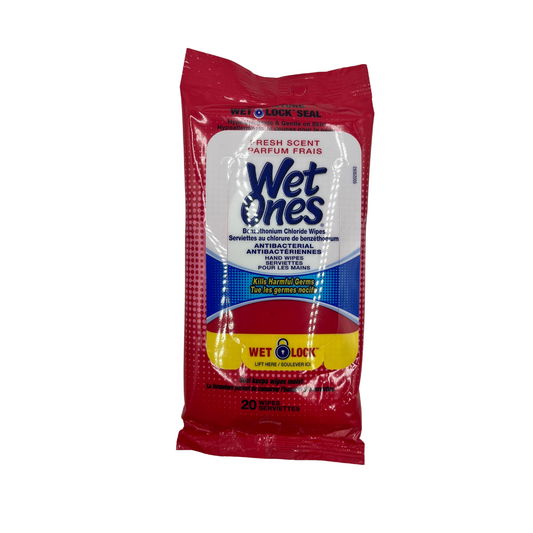 Wet Ones Antibacterial Fresh Scent 20's, 10/bx