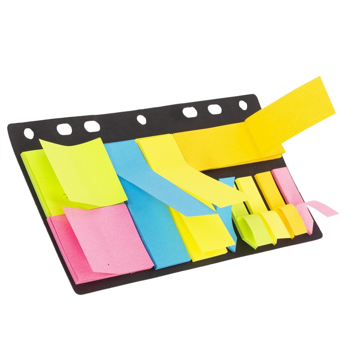 O.WKs Binder Sticky Note Pad 10 pack 3 sizes