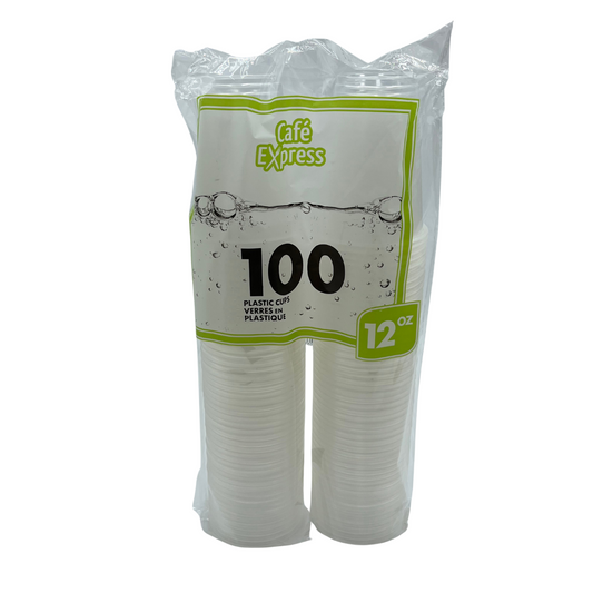12oz Plastic Cup 100 cups per sleeve