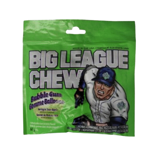 Big L Chew Swingin Sour Apple Bubble Gum 60g 12/cs