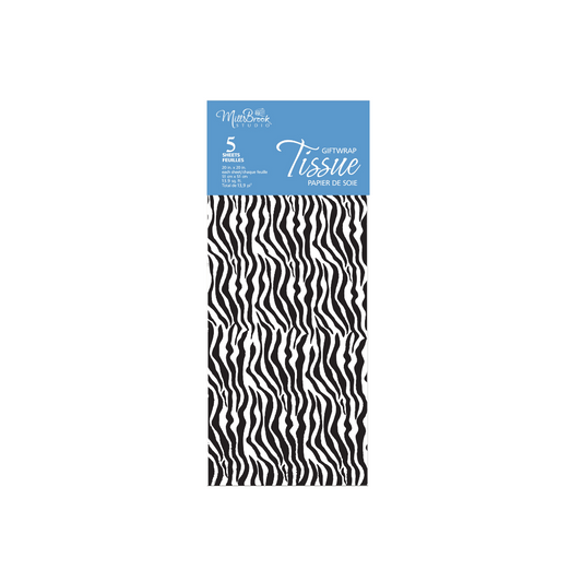 Tissue Paper Zebra Print 5's 12/cs