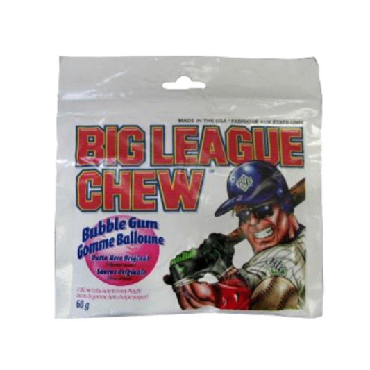 Big League Chew Original Bubble Gum 60/gm 12/cs