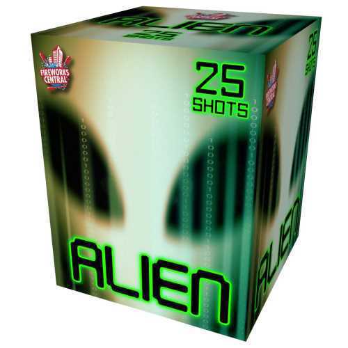 Firework Alien Cake
