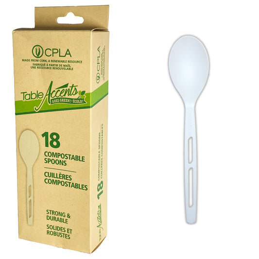 Table Accents Compostable Spoons 18/pk