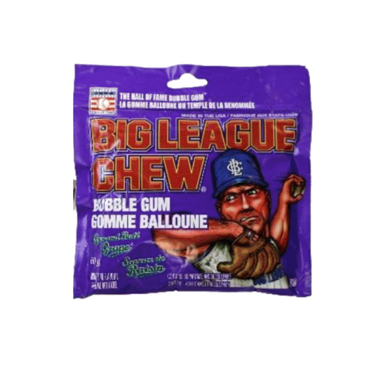 Big League Chew Grape Bubble Gum 60 g 12/cs