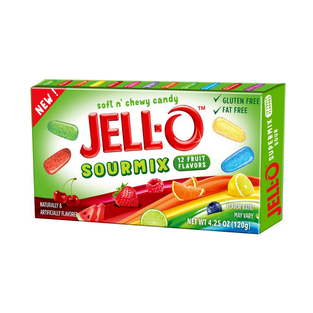 Jell-O Sour Supermix 120 g 12/cs