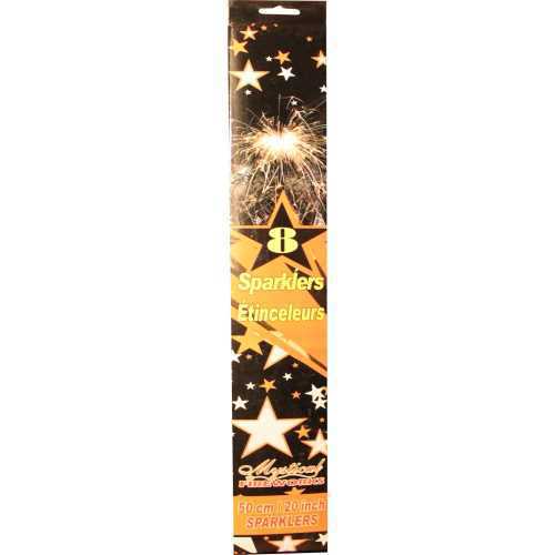 Sparklers 50 cm 8's 10 pks in bundle