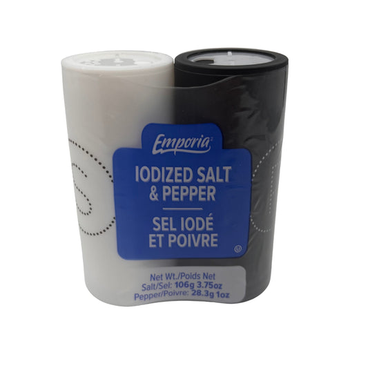 Emporia Iodized Salt 106g & Pepper 28.3g