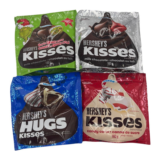 Hershey Holiday Kiss Assorted 180g bags 84/ds