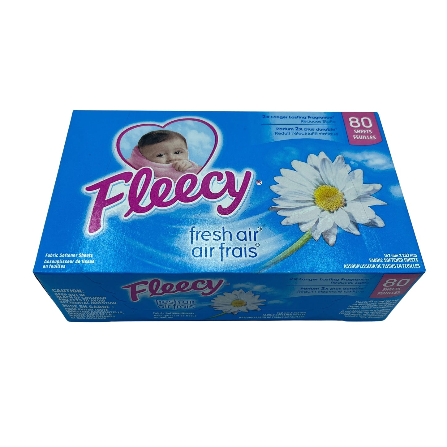 Fleecy Fresh Air Fabric Softner Sheet 80ct