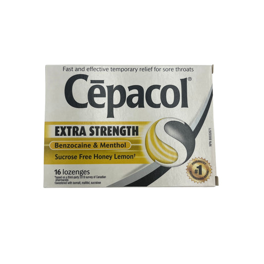 Cepacol ES Sucrose Free Honey Lemon 16s