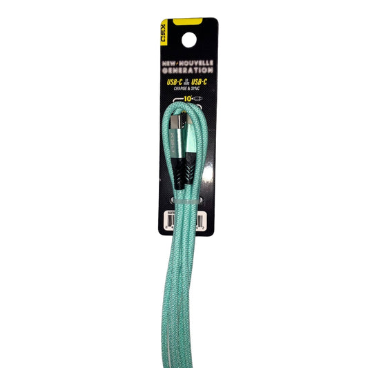 USB-C to USB-C 10ft Charge & Sync Cable