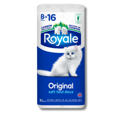 Royale Toilet Tissue 8=16 roll 242 sheet ct 6pk/cs