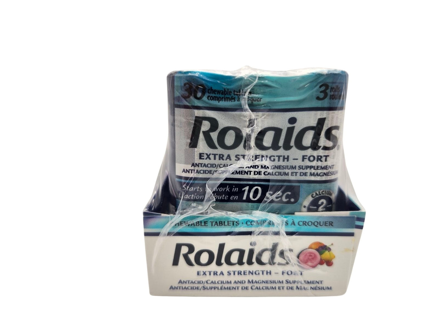 Rolaids XS Fruit 3's 12/bx