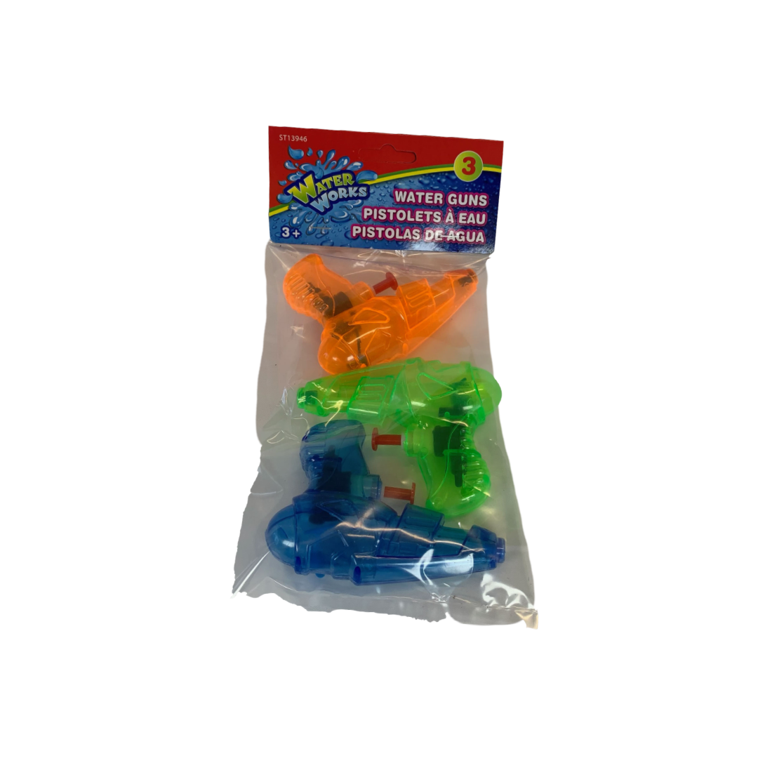 3 pk 4.5" Water Gun 24/cs