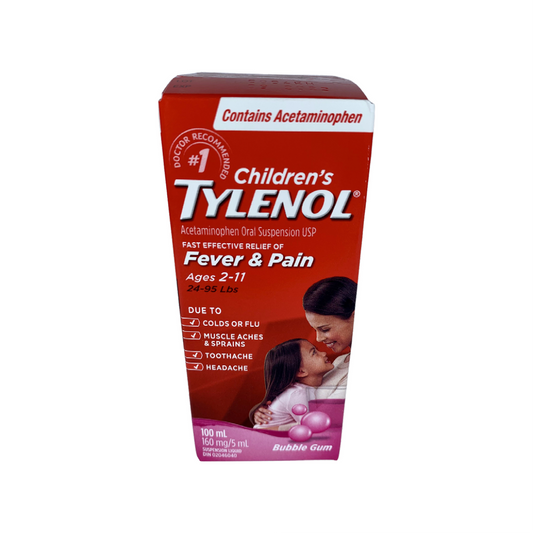 Tylenol Suspension Bubblegum 100ml