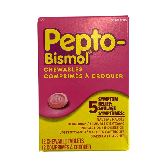 Pepto Bismol Caps Chewable 12's