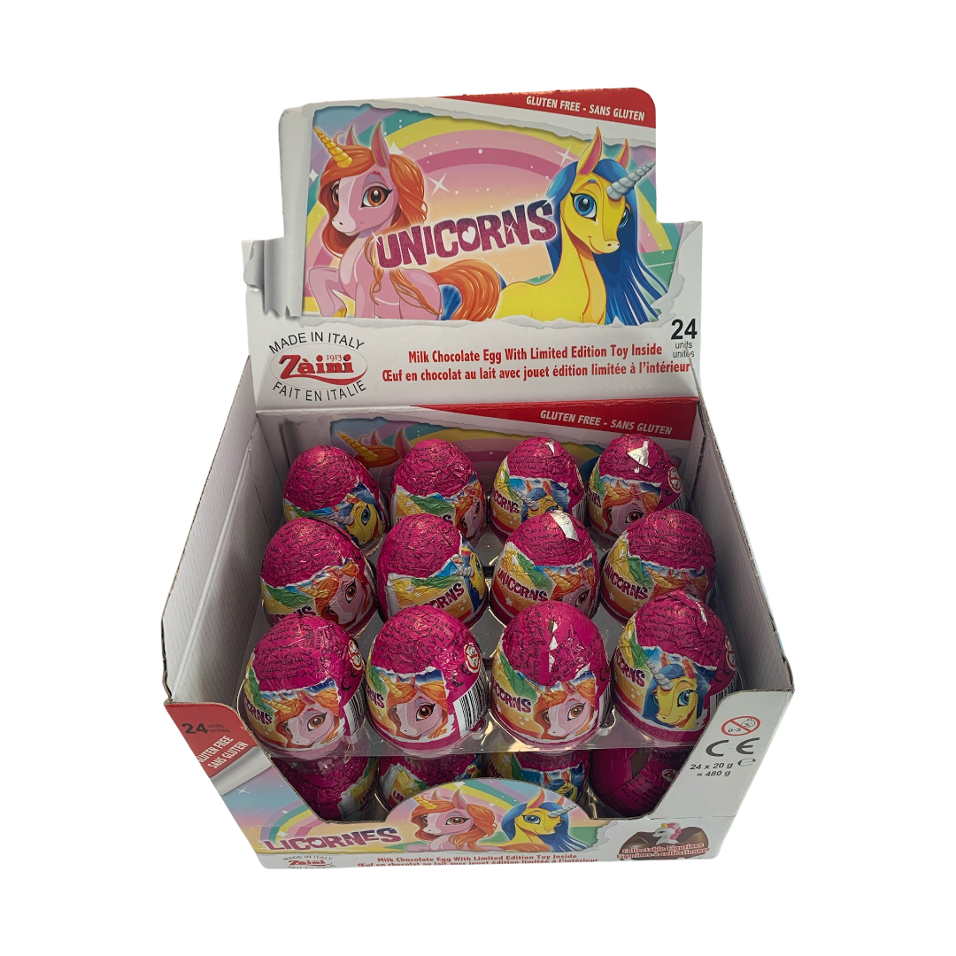 Unicorn Chocolate Egg  24/box 60492