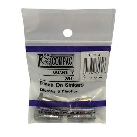 Pinch-On Sinker 6/pk #1351-4