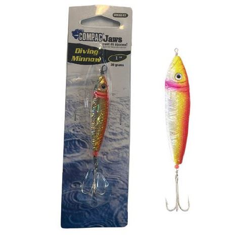 DM30RY Diving Minnow 30g Red/Y