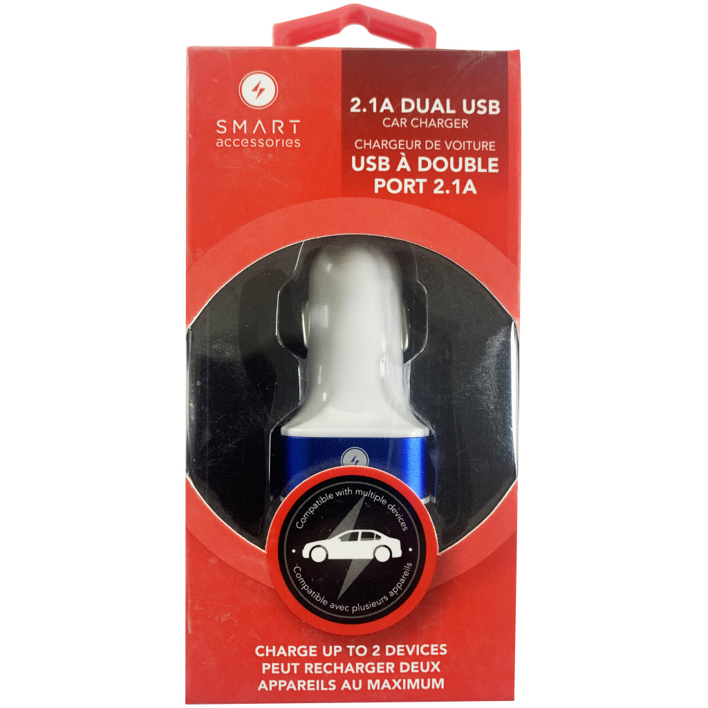 Dual USB Car CHarger 2.1A #2429